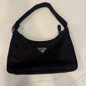 Prada Black Nylon Shoulder Bag